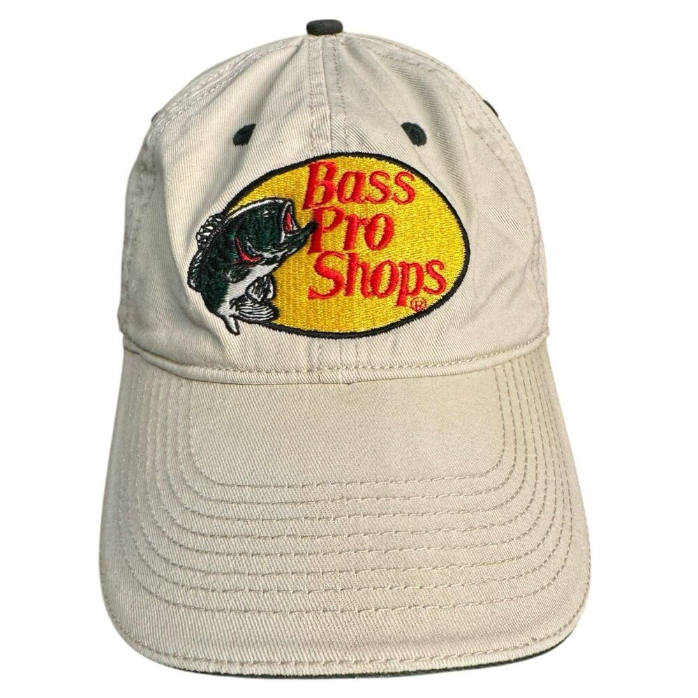 Bass Pro Shops Men's Logo Baseball Cap Hat Tan One Size Adjustable B18G